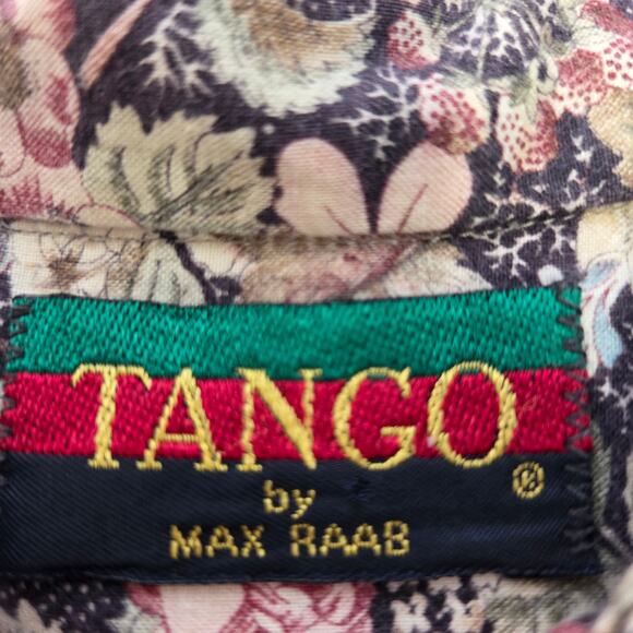 Vintage Tango by Max Raab Short Sleeve Button Up Shirt Floral - Picture 4 of 10